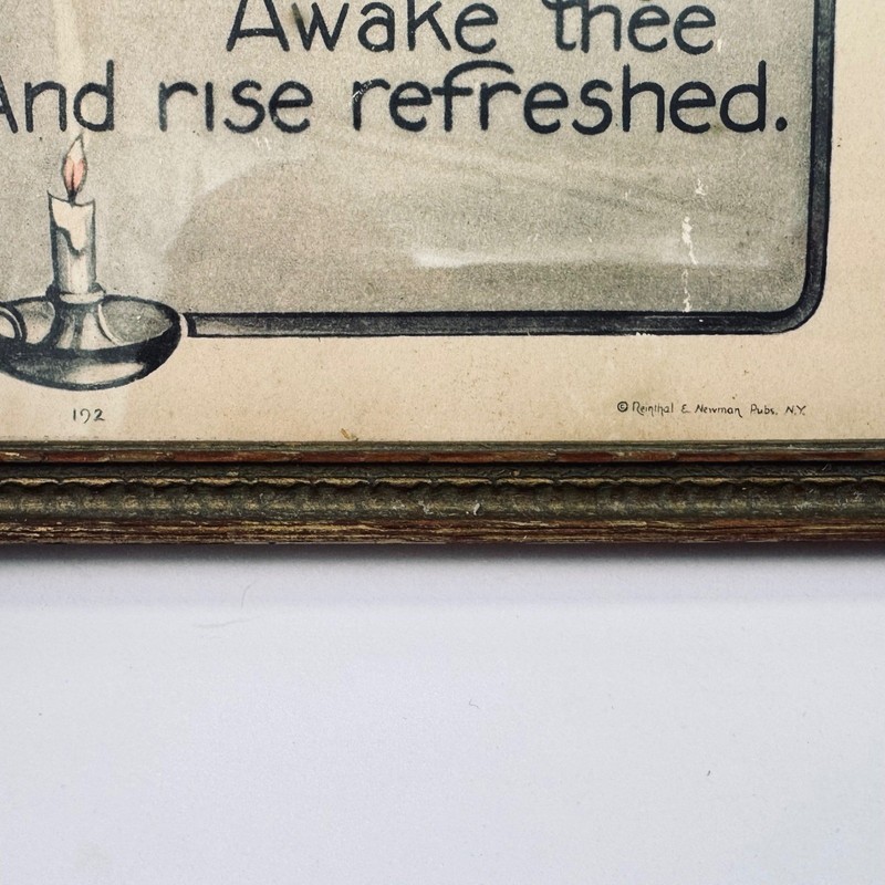 Vintage Framed Poem MY GUEST Reinnthal & Newman Art Print #192 gallery