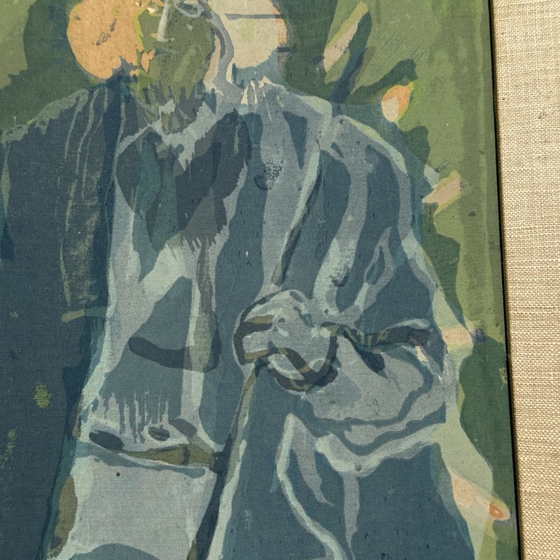 SISTER MARY CORITA KENT SERIGRAPH SILKSCREEN RARE EARLY ABSTRACT MODERNIST AS IS gallery