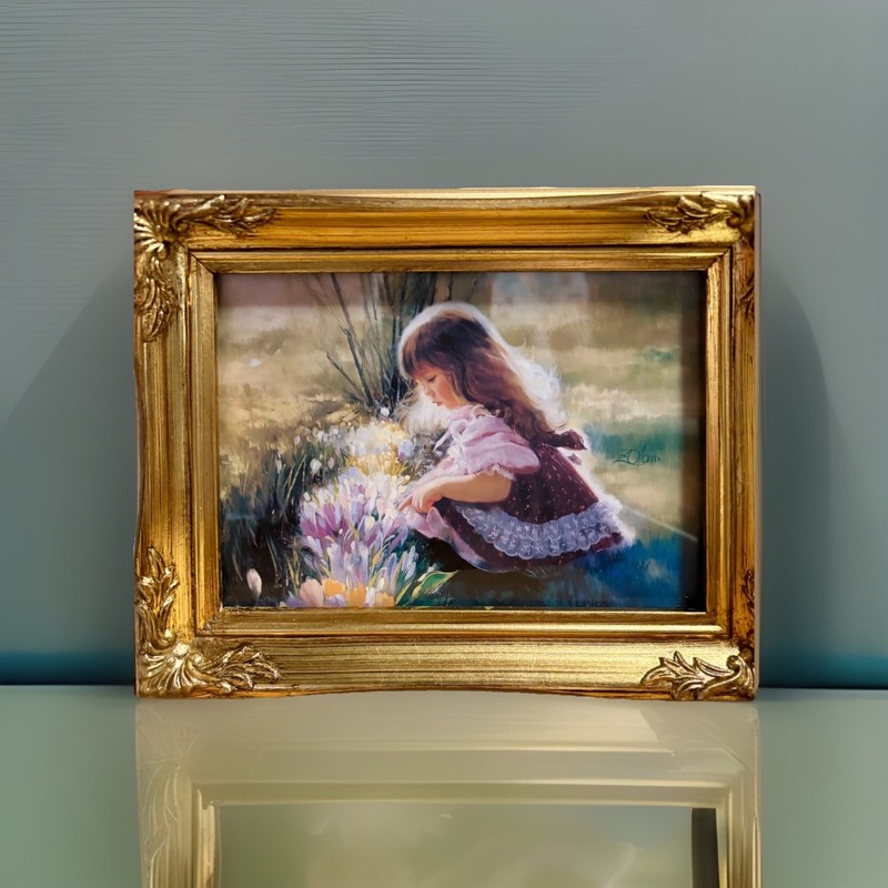 Colors of Spring Donald Zolan Framed Single-Issue Miniature Lithograph 9”x7” NEW