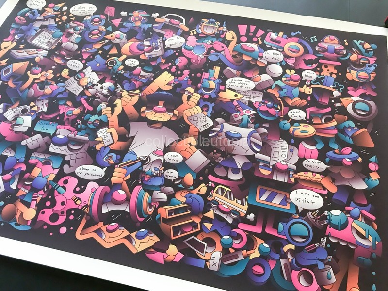 Defaced Power to Art Limited Edition #/100 Urban Street Pop Art Print Poster