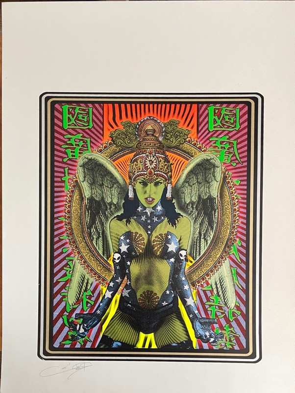 evil Angel 2002 Art Print by Ron Donovan RARE signed beauty.