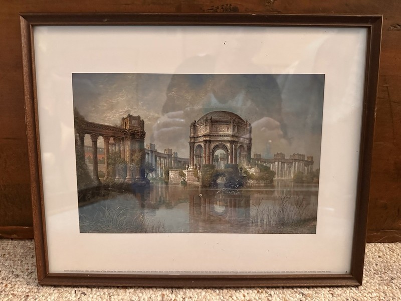 Edwin Deakin Palace of Fine Arts PPIE Print SF de Young Museum Vintage Frame