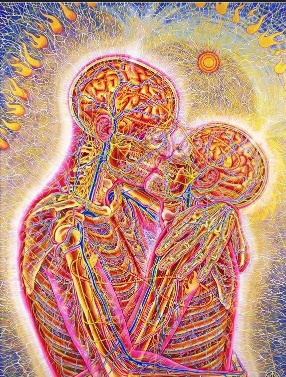 Abstract Psychedelic Visionary Art Alex Grey Poster Painting Prints Large gallery