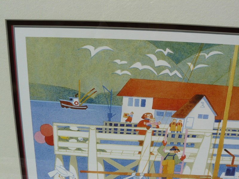 1996 Rie Munoz "Getting Ready for the Season" Signed Print Ltd Ed 14/950 Framed gallery