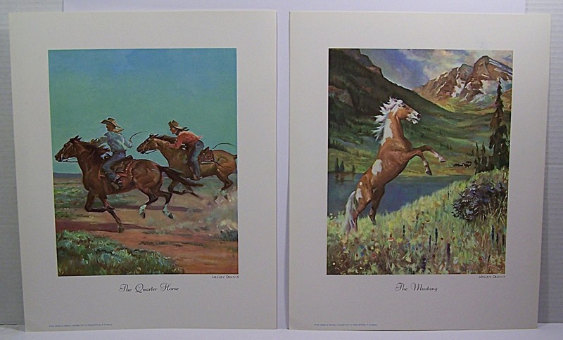Portfolio of Horses 23 Art Prints Wesley Dennis Margarite Henry 1951 Vintage gallery