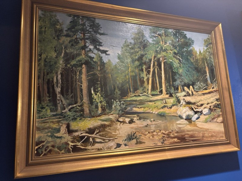 Duo “Morning In The Forrest ” “Russian Forrest” By Ivan Shishkin Giclee Print