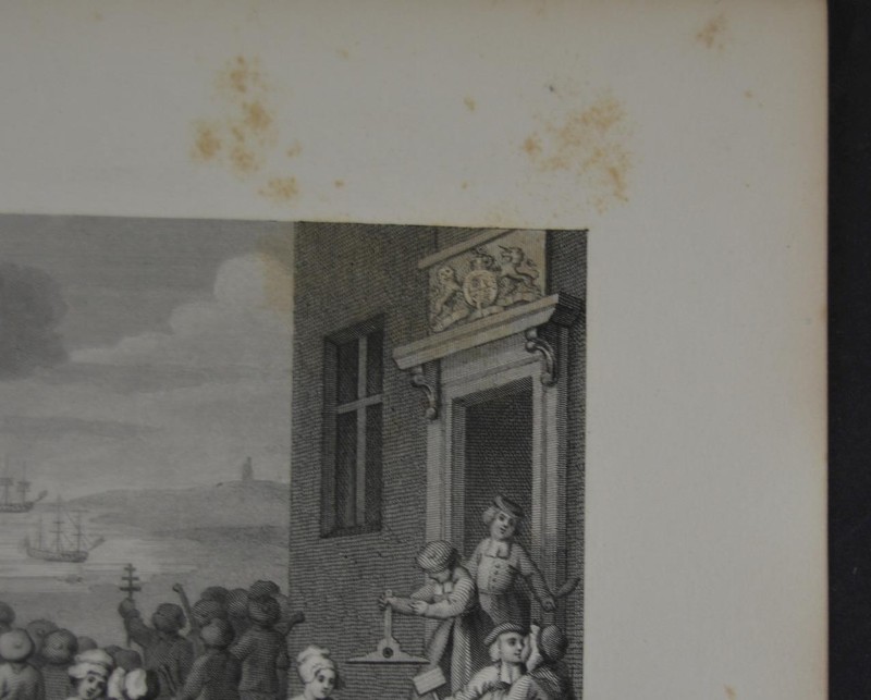 Antique Art William Hogarth The Foundlings Engraving 1850 History gallery