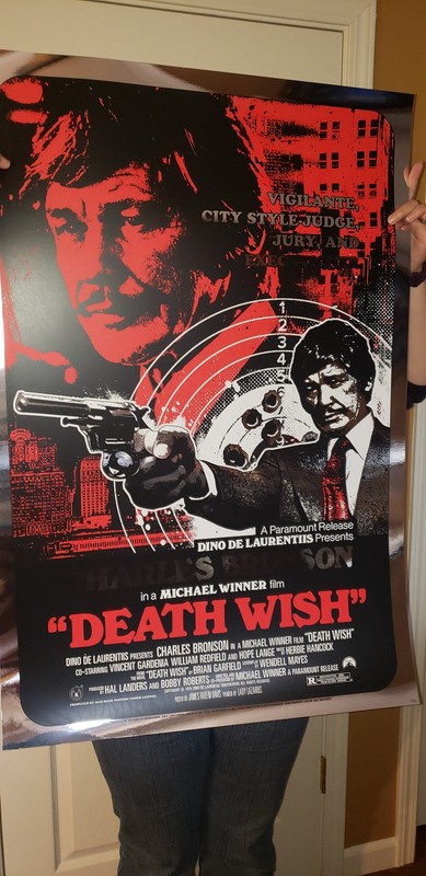 Death Wish FOIL by James Rheem Davis Ltd Edition x/30 Screen Print Mondo MINT