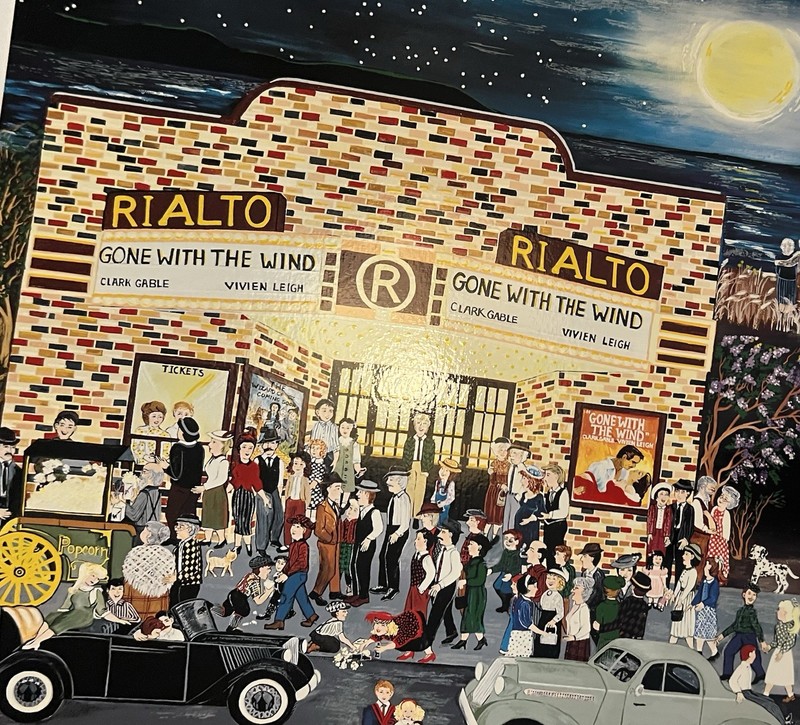 Deneille Moes FRIDAY NIGHT PICTURE SHOW Seriolithograph Hand Signed Numbered gallery