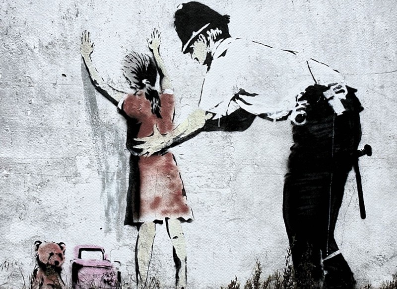 BANKSY - Stop and Search - numbered edition 84/150, 70x50 cm (27,6x19,7 in) gallery
