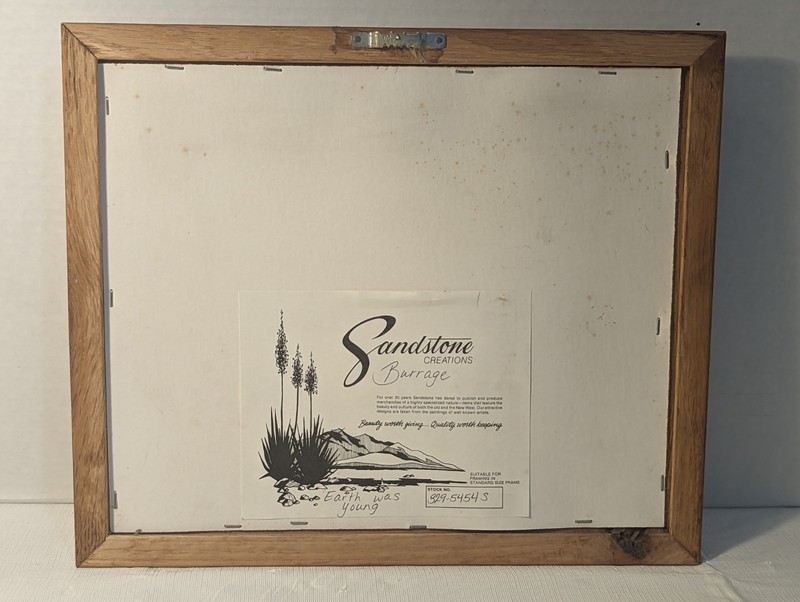 Vtg 1985 Sherirene Burrage, Signed / Numbered, Framed Native American Print. gallery