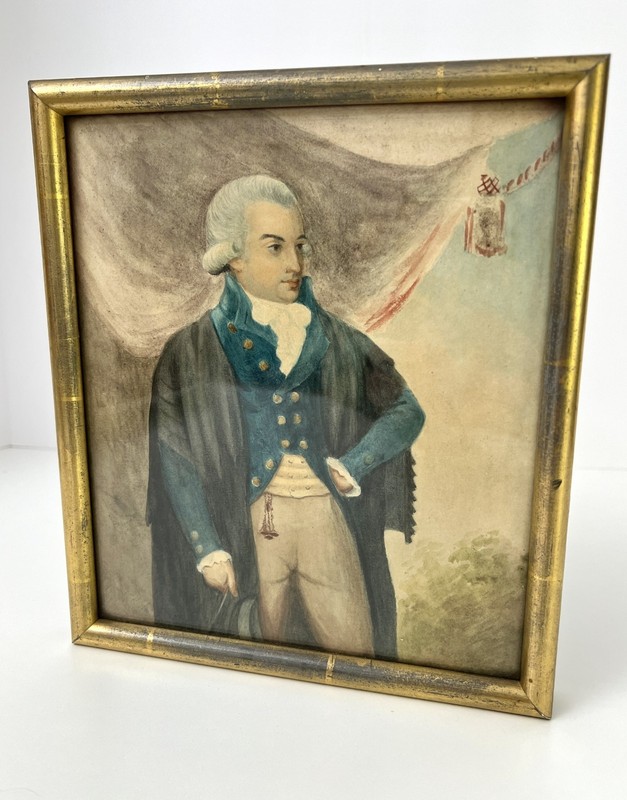 Late 18th or Early 19th Century Pastel Portrait of John Henry Burges
