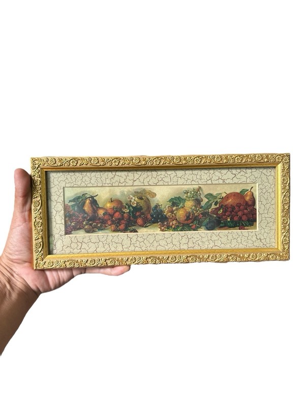 Framed Mini Print Gallery Graphics Golden Frame Assortment Of Fruit