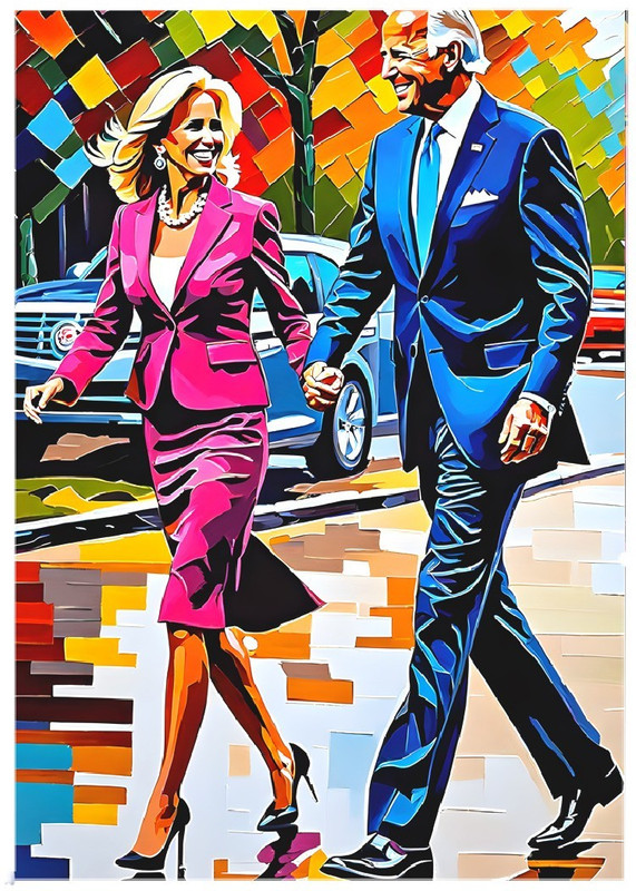 JOE BIDEN & DR JILL BIDEN * Fun Novelty * POLITICS * Art Card * ATC ACEO