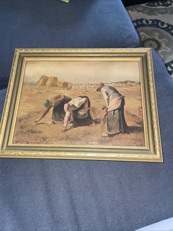 VTG «The Gleaners» Framed Print/Litho Wall Decor Museum Color Print Edition 116