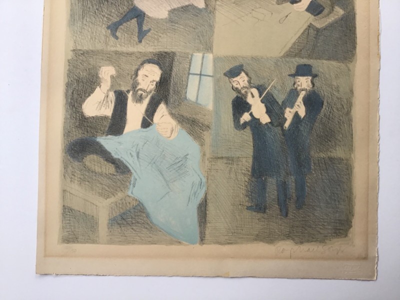 Raphael Soyer Lithograph "Gentlemen From Cracow" Ed. 128/150 gallery
