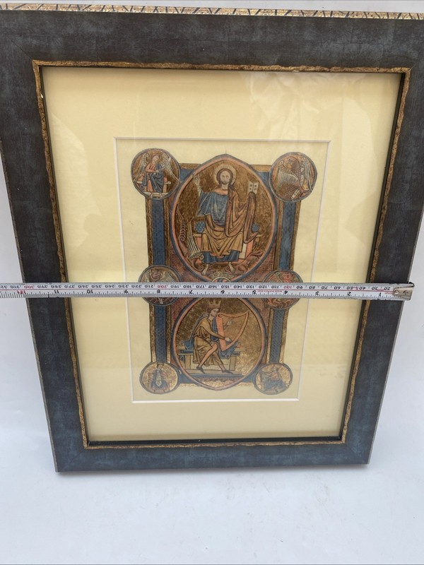 Medieval Manuscript Page Facsimile God/David William De Brailles Folio Soc 2012 gallery