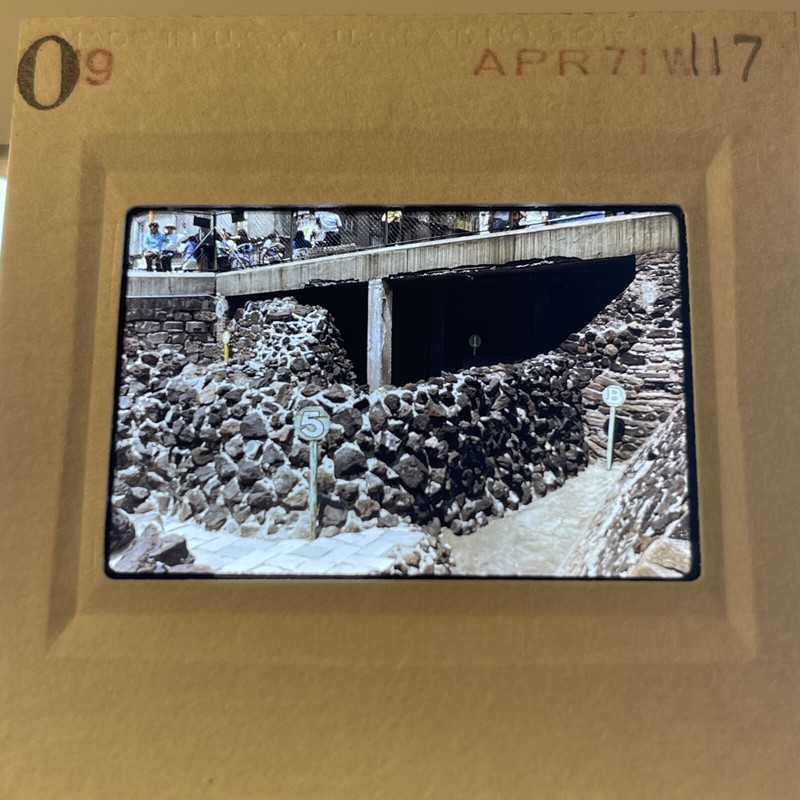 1971 Mexico City Temple Mayor Vintage Original Photo 35mm Slide 117