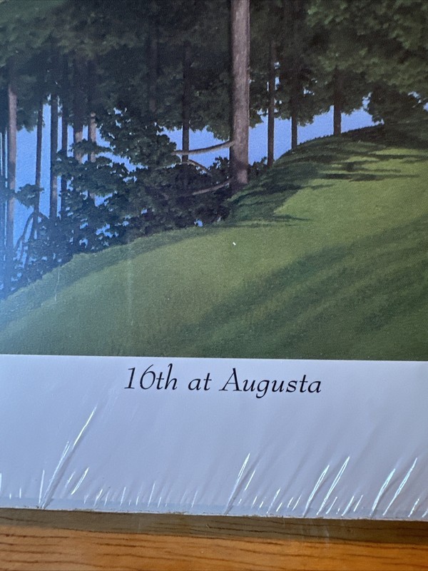 Danny Day Golf Print 16th at Augusta New in Plastic 9 1/2 x 11" Father’s Day ‘01 gallery