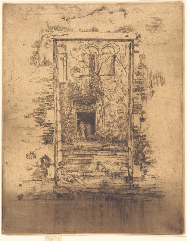 Garden by James McNeill Whistler Art Print Poster Figure Wall Decor