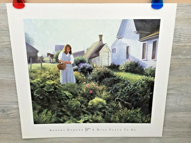 Robert Duncan Print–«A Nice Place to Be» 1998 22-1/2″x20-1/2″ #2
