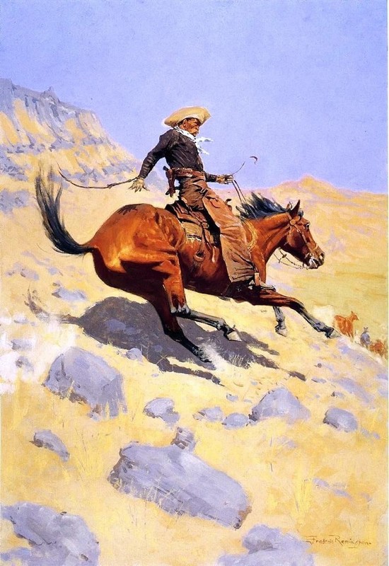 The Cowboy by Frederic Remington Art Print