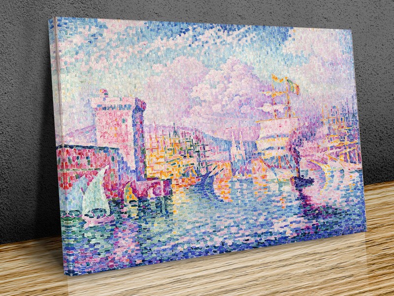 La Tour Rose, Marseille Paul Signac canvas print art or print only