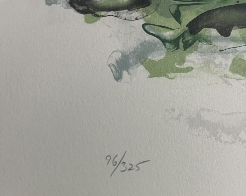 T. Conrad Wood, "Daffodils and Such", Lithograph, signed and numbered "96/325" gallery