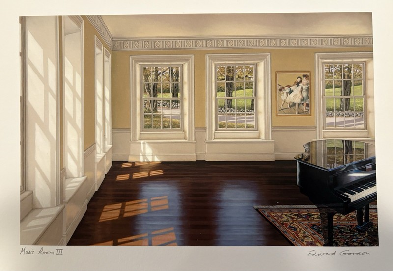 Music Room III, Signed Edward Gordon, Giclee Print, 7.5x11 in. gallery