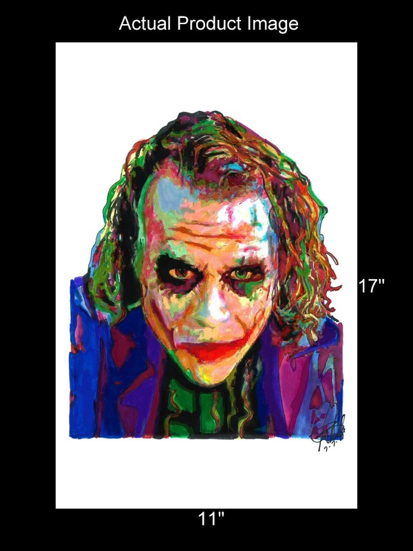 The Joker Heath Ledger Batman The Dark Knight Poster Print Wall Art 11x17 gallery