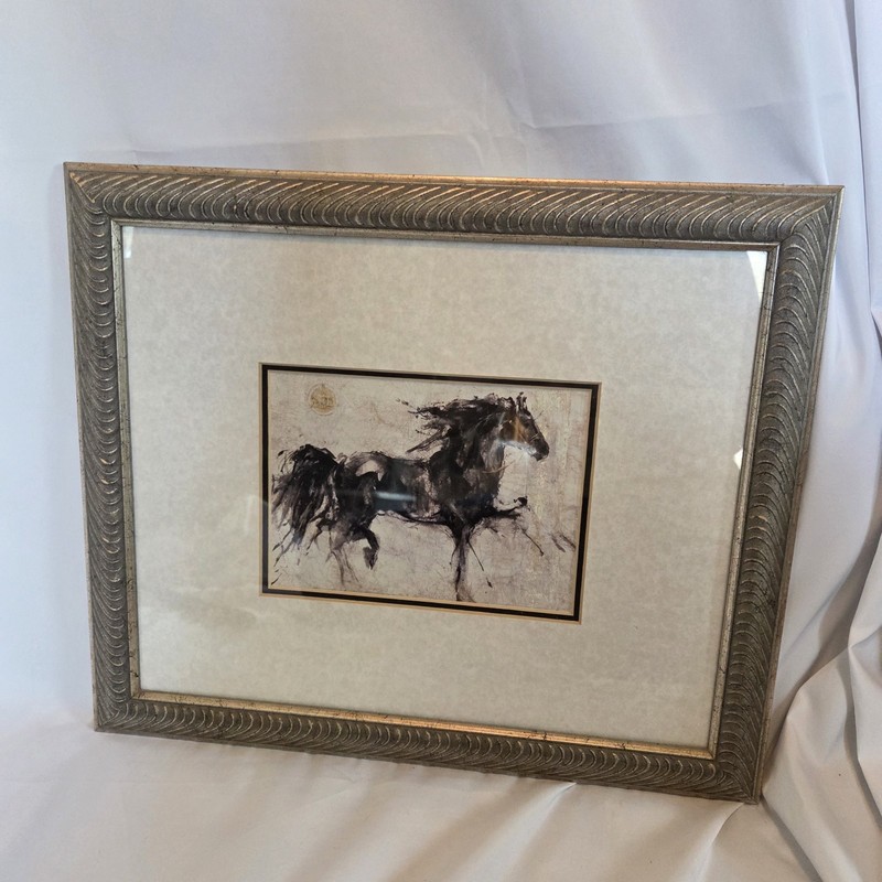 Marta Gottfried Lepa Zena Art Card Framed Canadian 1997 Horse