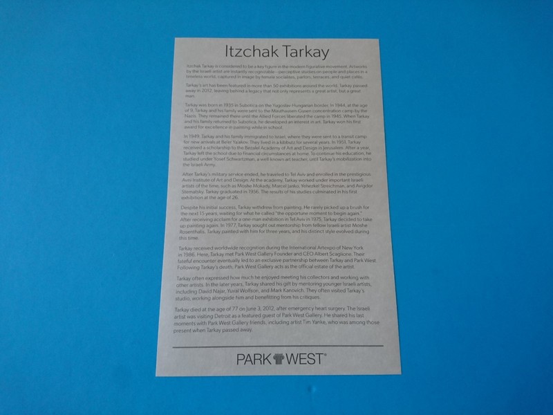 ITZCHAK TURKAY "SIMPLE ELEGANCE #15" 2024 Lithograph Park West Gallery with COA gallery