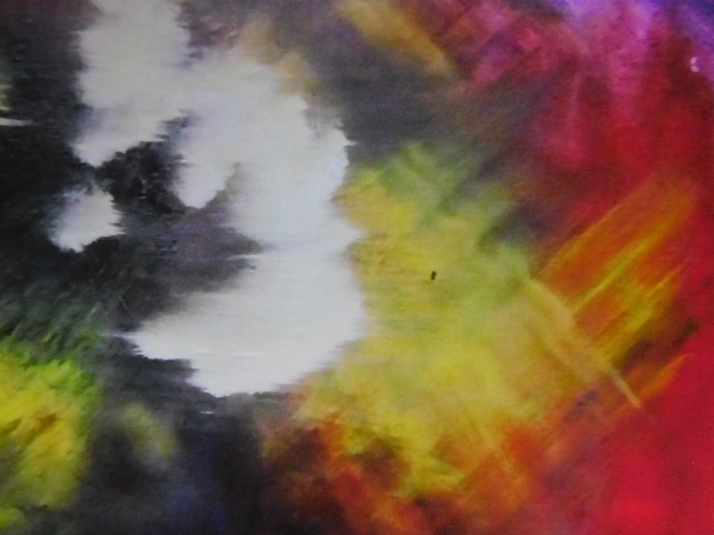 Abstract Galaxy Clouds Storm Original Giclée 1st Edition Print Art by Rain Crow gallery