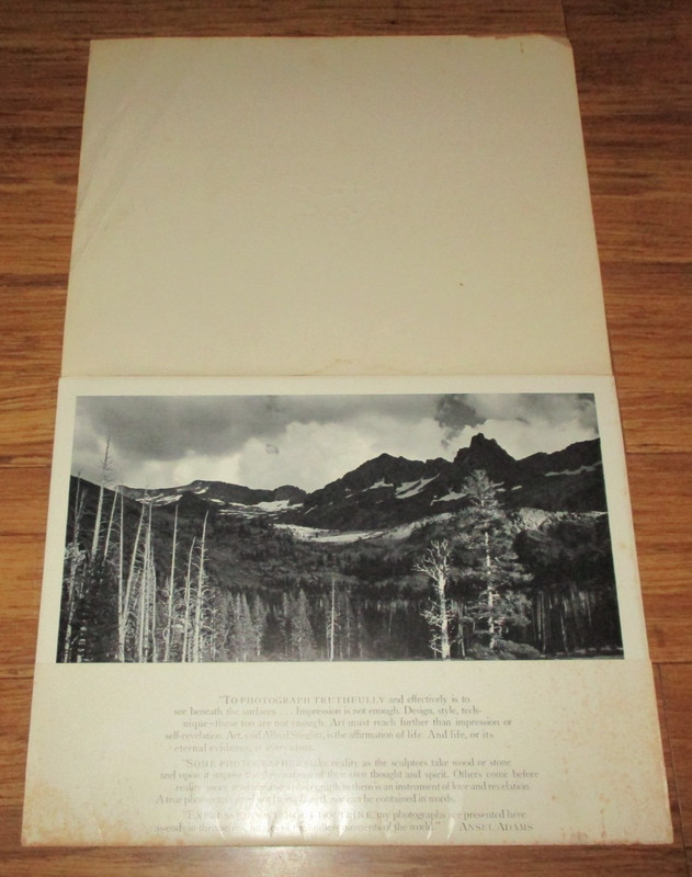 Vintage Ansel Adams Print Portfolio for Wolverine Boots and Shoes – 6 in Lot