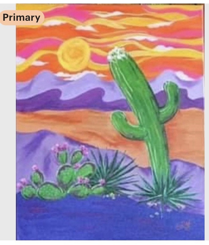Sunny Attraction – Matted Print of My Original Art
