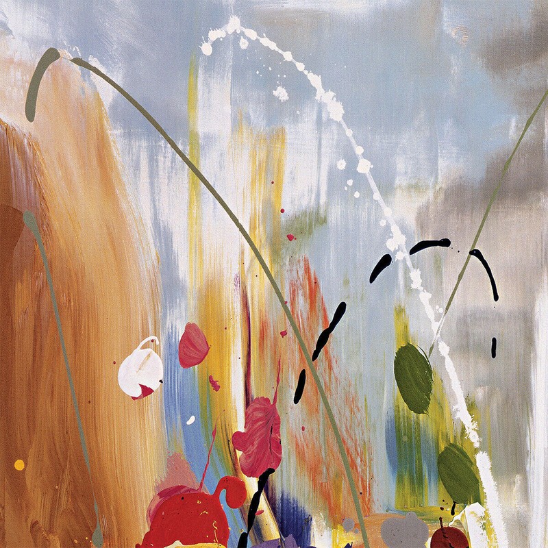 36W"x24H" BRYONY by DANIEL PHILL - FLOWERS BRUSH DRIP SPATULA CHOICES of CANVAS gallery