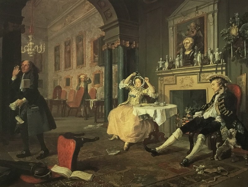 William Hogarth After the Wedding Custom Framed Print gallery