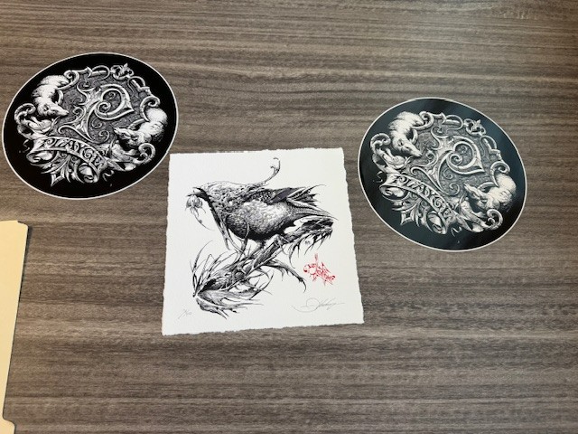 Aaron Horkey Mega Fauna Osprey Halting Commons Art Print
