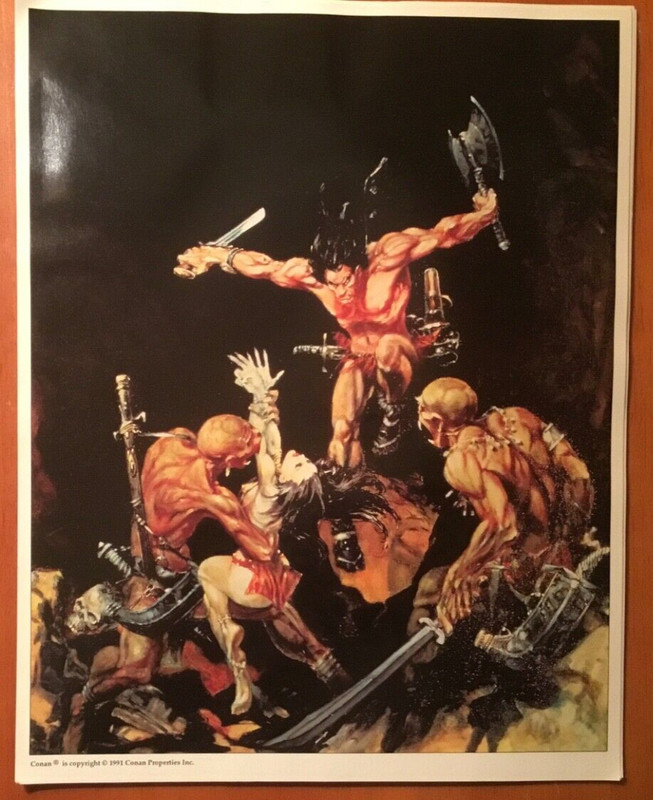 CONAN The BARBARIAN Limited Edition ART PRINT 2 Michael Kaluta art 1991