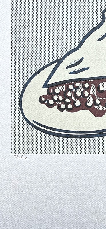 ROY LICHTENSTEIN - Cherry pie - signed, numbered edition 36/150, 35x50 cm gallery