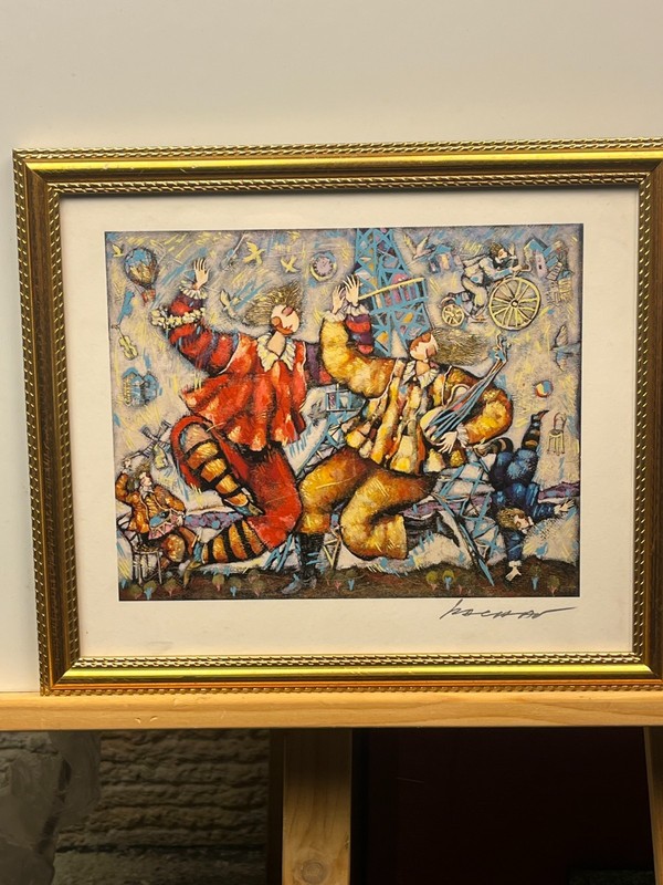 Michael Kachan, «Eiffel Song» Signed and Framed Seriolithograph with COA