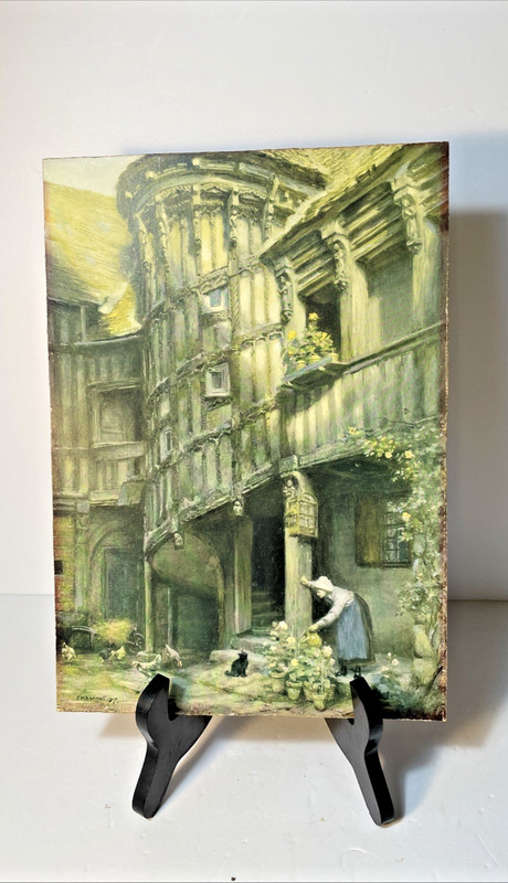 F.M. BENNETT Antique c1920s Halftone Litho Normandy, Reinthal & Newman