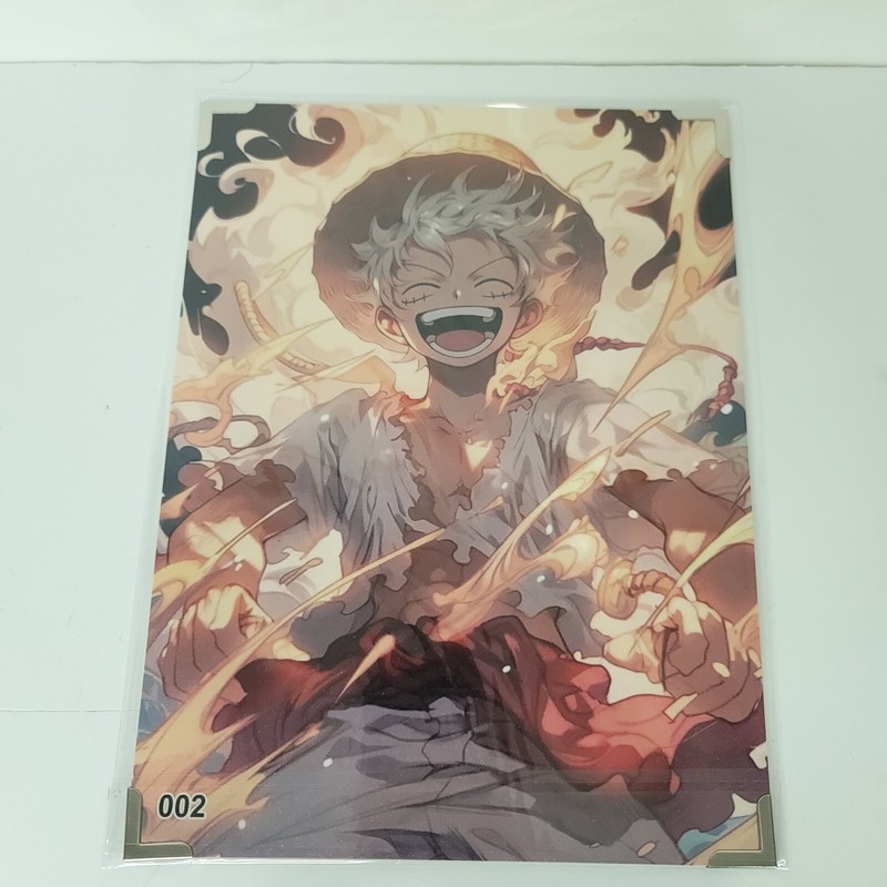 Luffy Gear 5 #002 One Piece Double-sided Art Board Size A4 8″ x 11″ Waifu Card