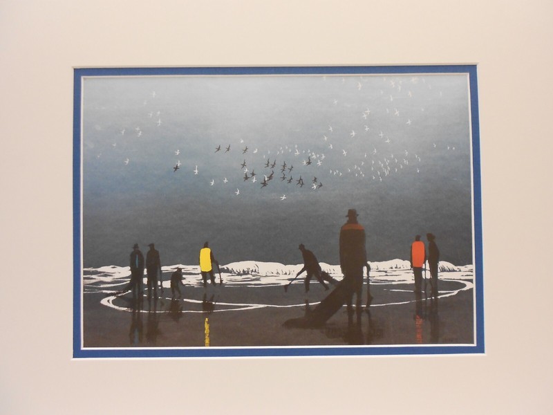 Elton Bennett Reproduction print-Sea Bird's Cry-12" X 16" in double mats gallery