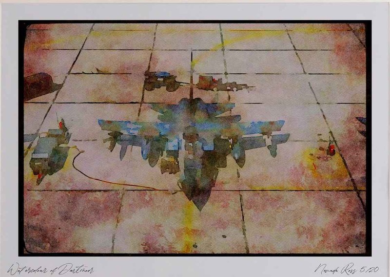 034085 Panavia Tornado Gr.Mk 1 _ Royal Air Force Watercolour Picture Ltd Ed A3