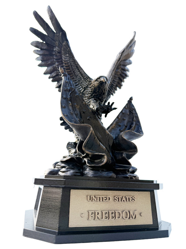 American Eagle Statue, United States Freedom Sculpture, Patriotic Desk Decor, Ha gallery