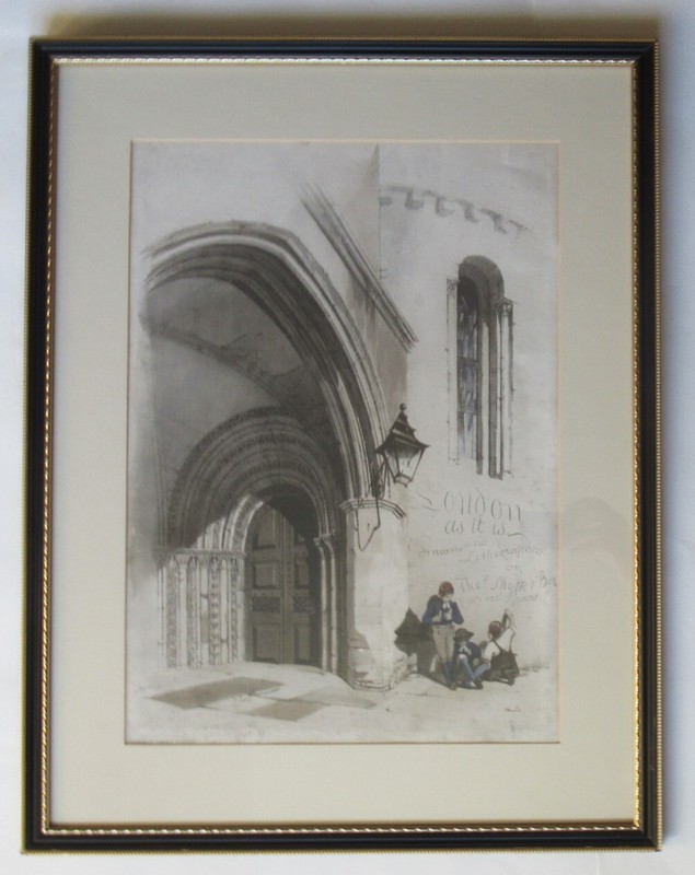 Thomas Shotter Boys 1842 hand coloured print, Title page to Illustrated London