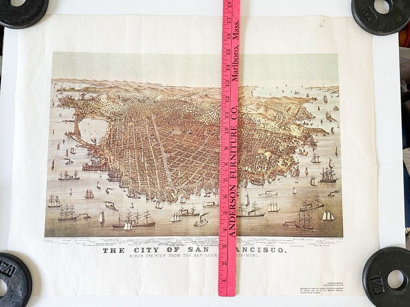 Vintage Print Facsimile Currier & Ives Litho: The City of San Francisco 1878 gallery