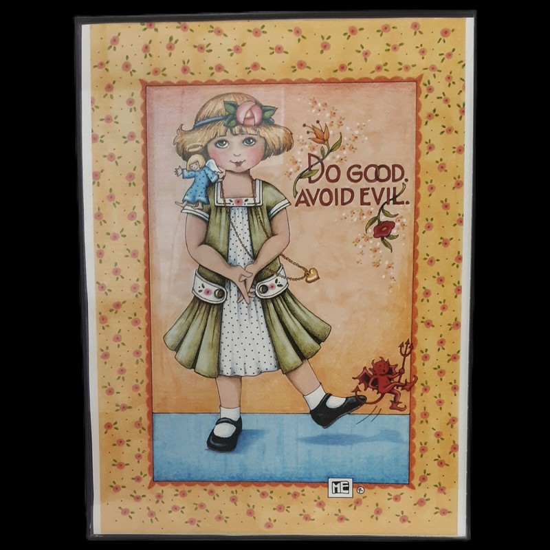 Mary Engelbreit Print Illustration Art 3pc Set Child Bibical Framed 12"×16" READ gallery