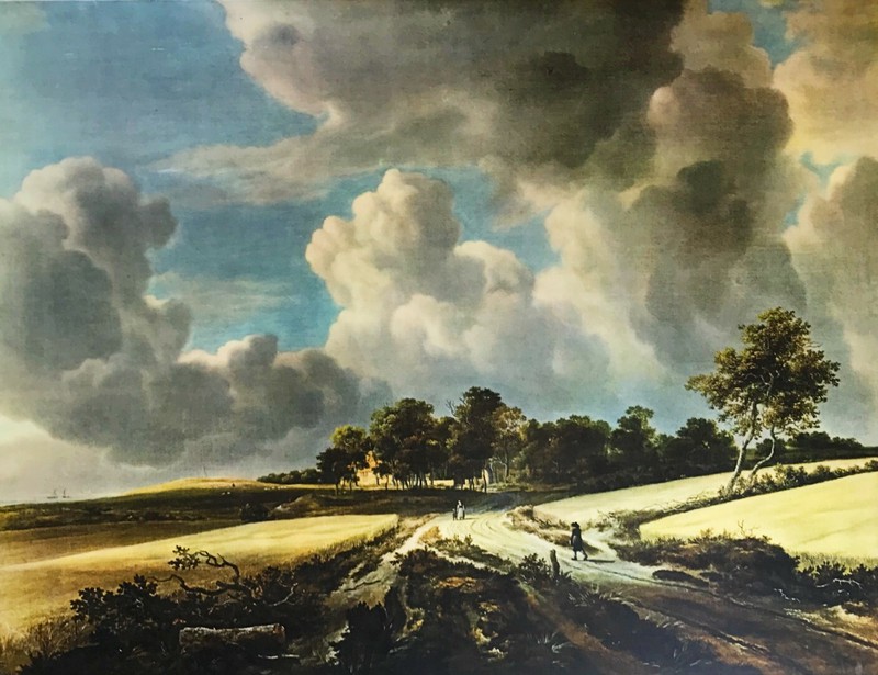 Jacob Isaac van Ruisdael «Wheatfields» NYGS 1945 Fine Art Print 32 3/4 X 26 1/2